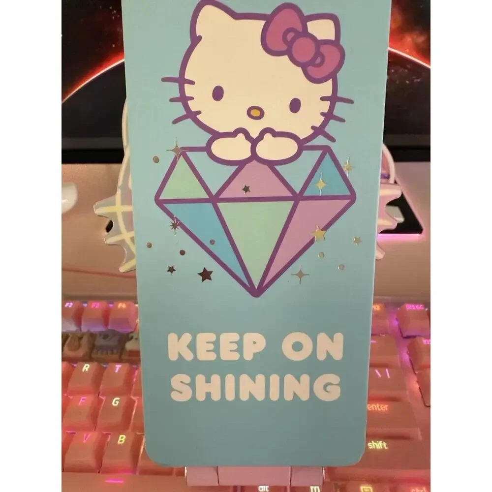 Hello Kitty Long Notepad Note Pad Bejeweled Metallic 2024 Sanrio Reporters List